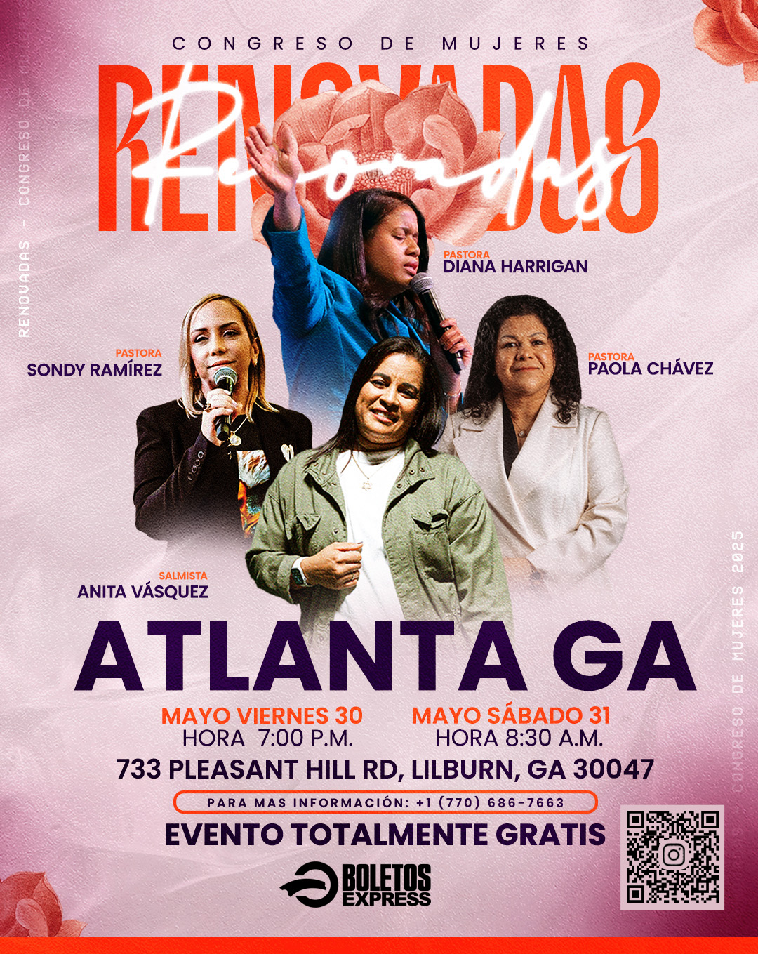 Congreso de Mujeres Renovadas |Diana Harrigan| Sondy Ramirez| Anita Vasquez|