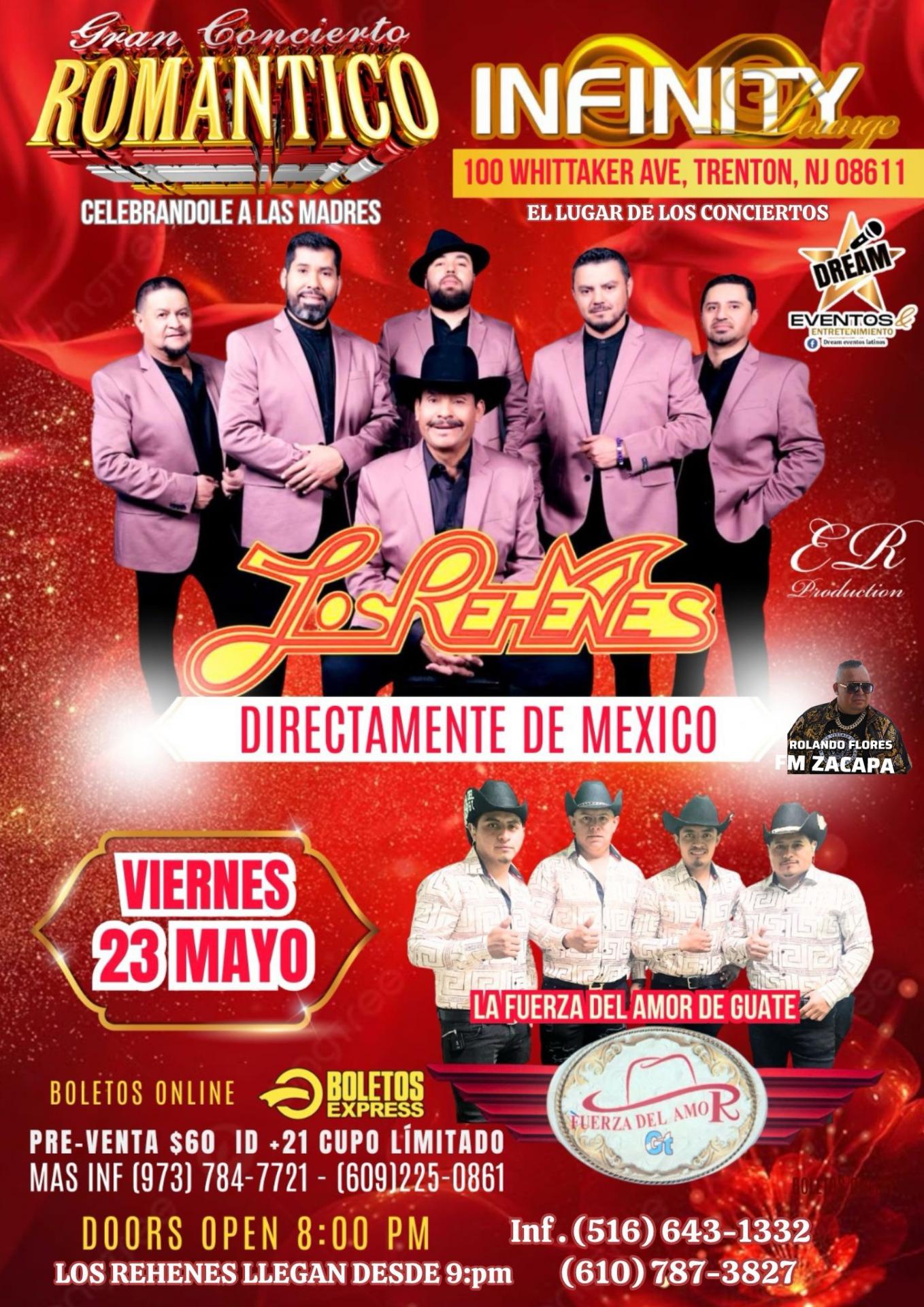 VIER 23 Mayo Los Rehenes Concierto de Las Madres / Trenton NJ / Infinity Lounge